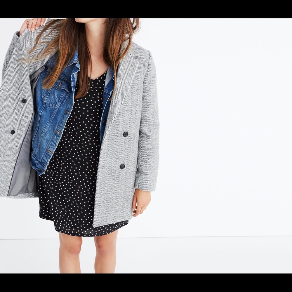 Madewell Herringbone Blazer Coat
